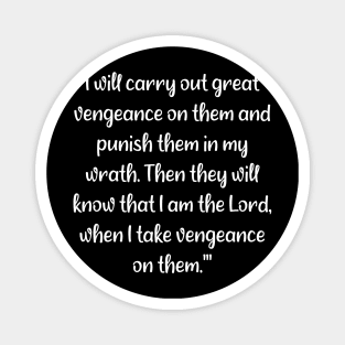 Ezekiel 25:17 Bible Verse NIV Text  Magnet